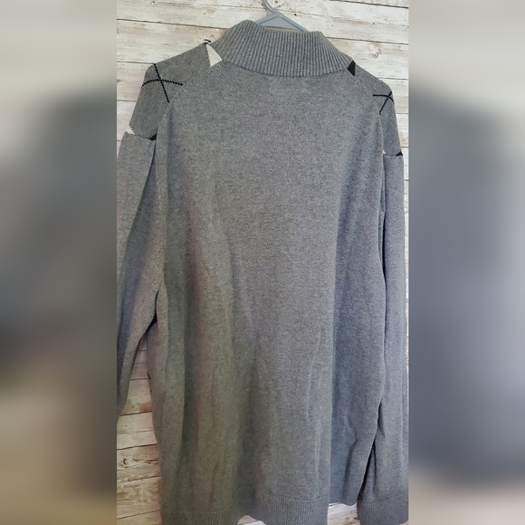 Zip up argyle sweater XXL Inc International Concept - Picture 3 of 14